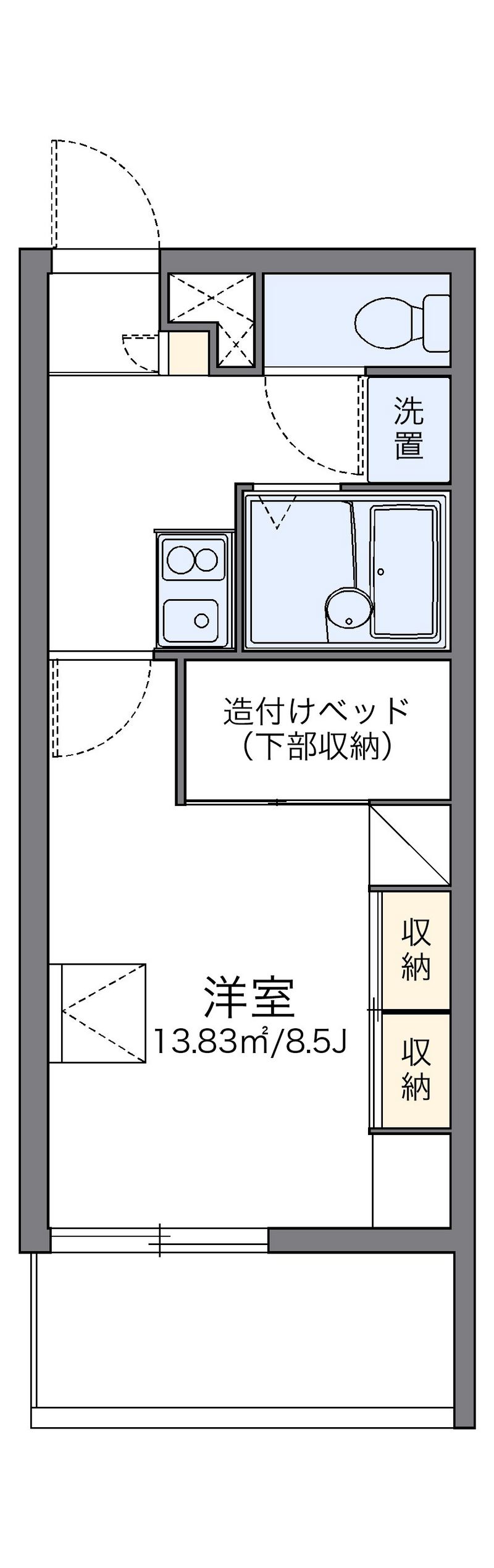 レオパレスＹＯＧＩ 間取図