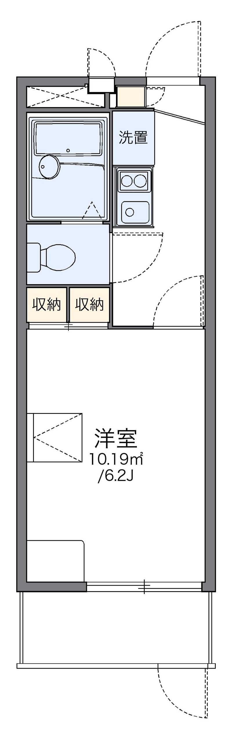 レオパレスラコルト 間取図