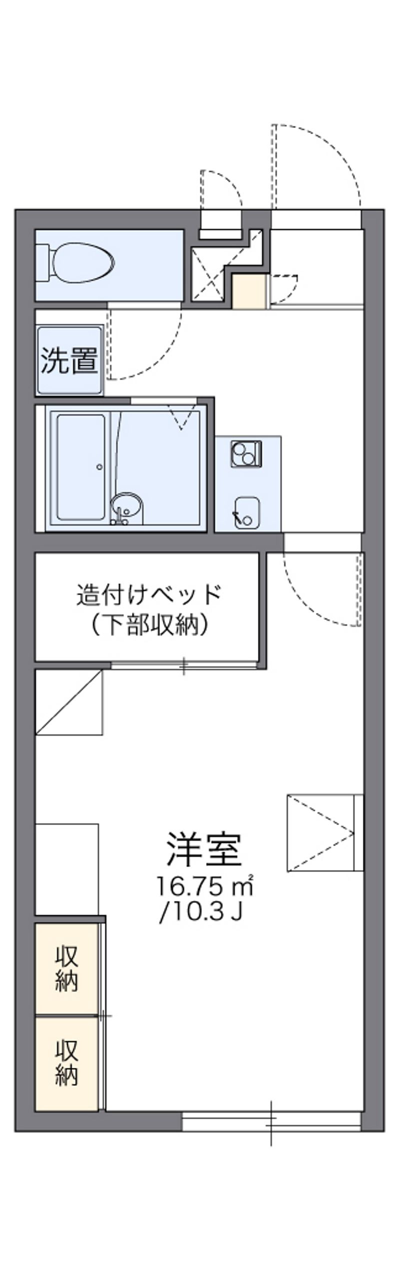 レオパレスチェリ 間取図
