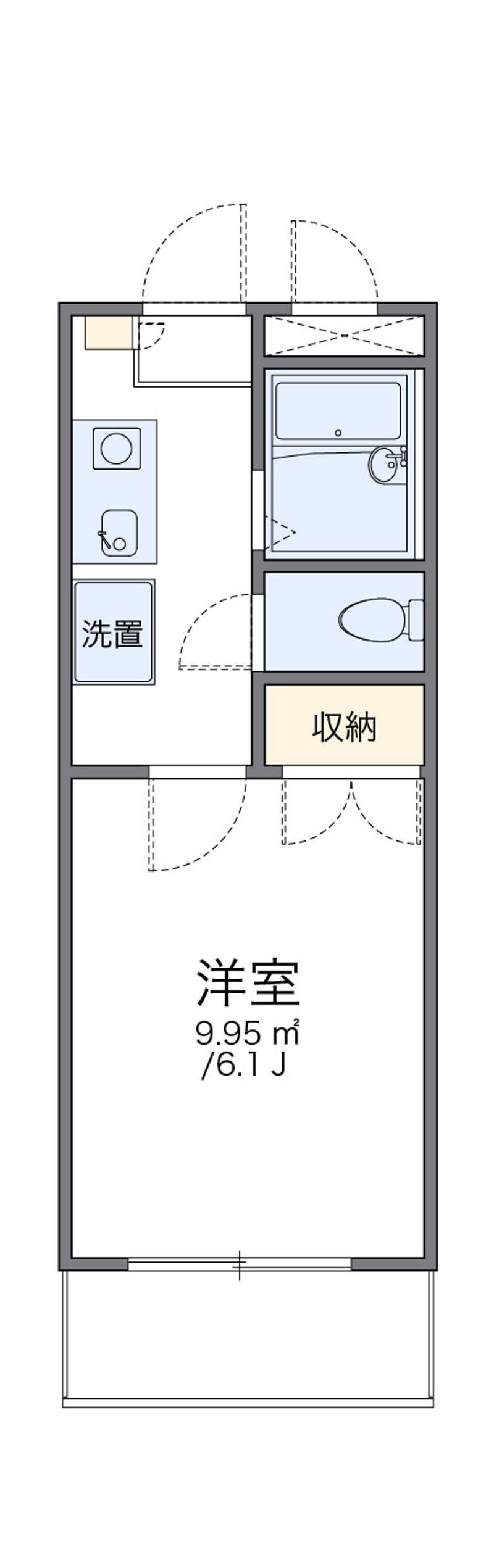 レオパレスフェーリアⅠ 間取図