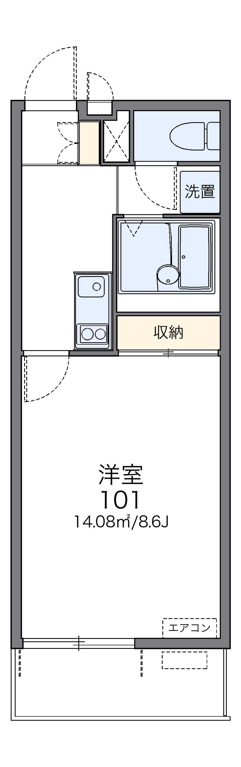 レオネクストカンフリエ三国 間取図