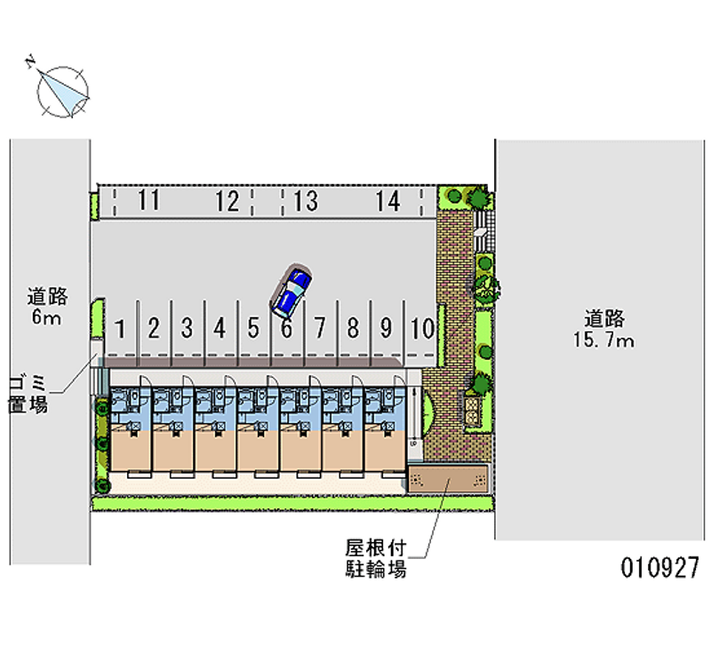 10927 Monthly parking lot