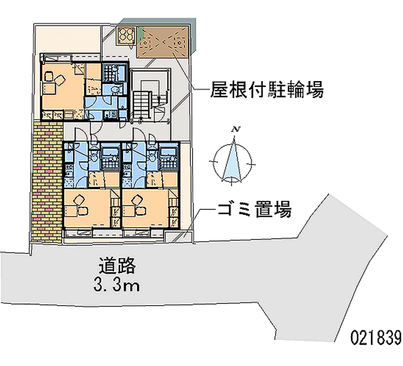 レオパレス上野西宏和 区画図