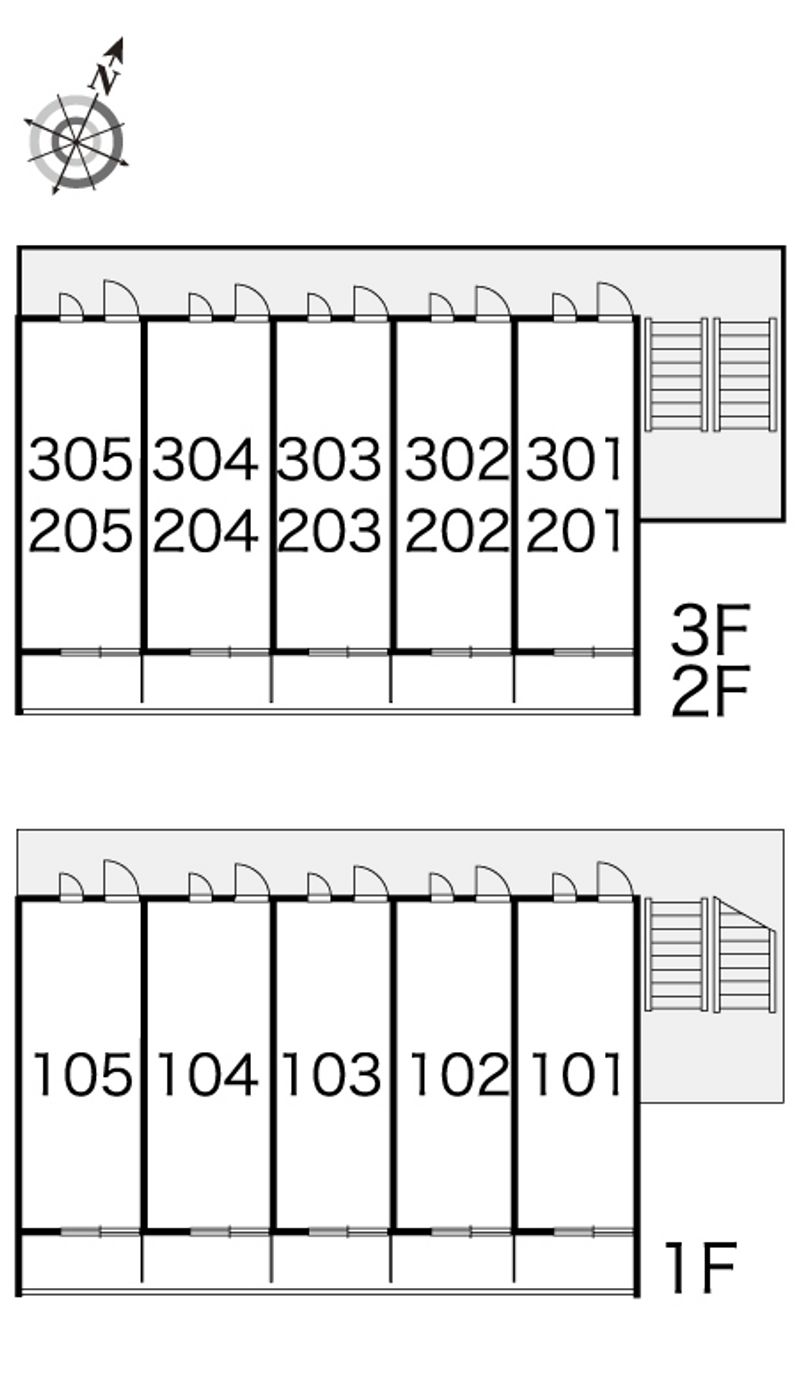 レオパレスカサグランデⅡ 間取り配置図