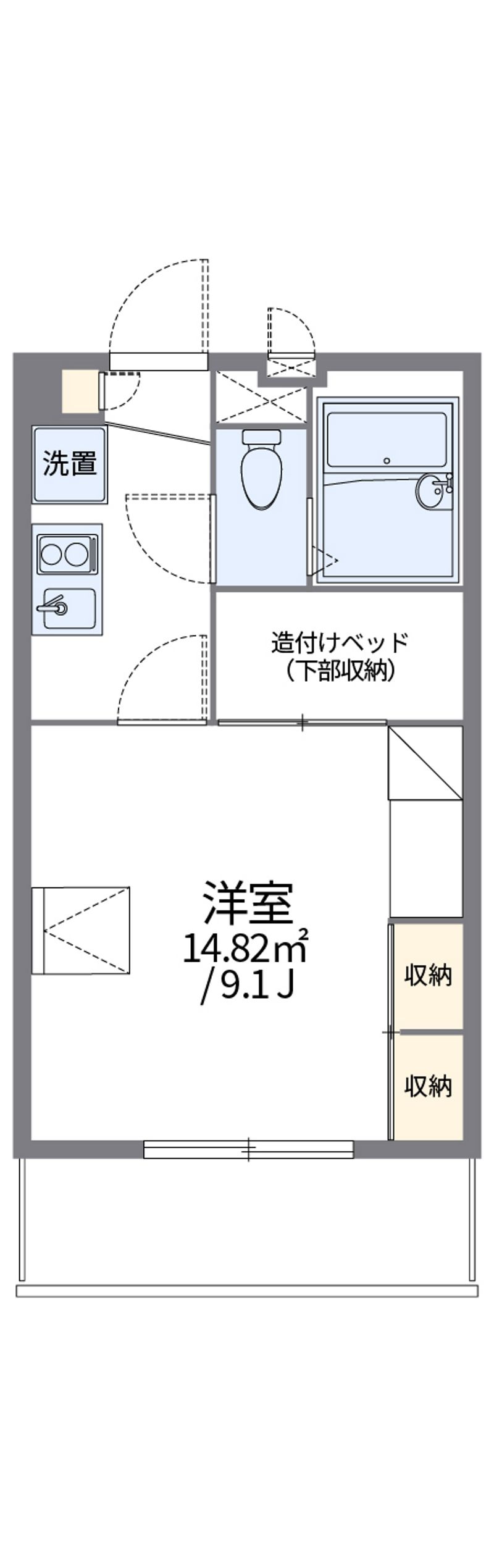 レオパレスクレスト川越 間取図