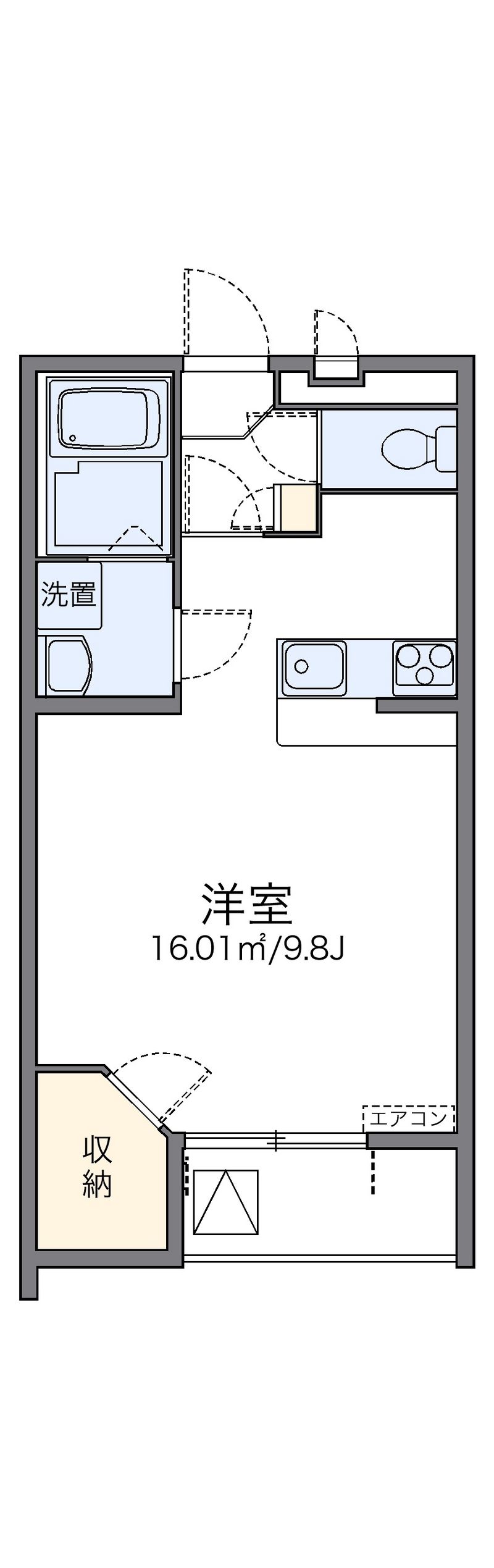 レオパレスドウージェーム 間取図