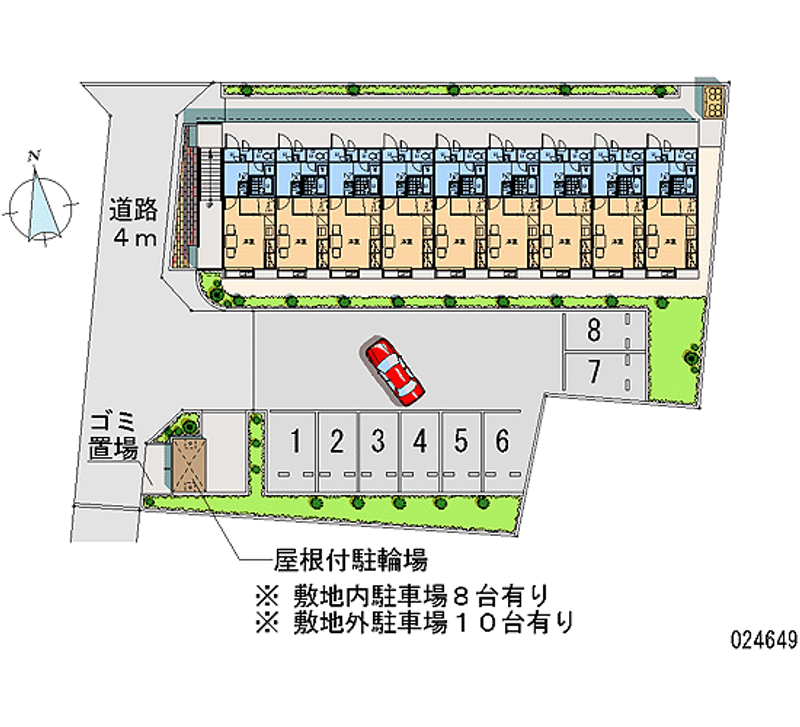 レオパレスソレーユ 月極駐車場