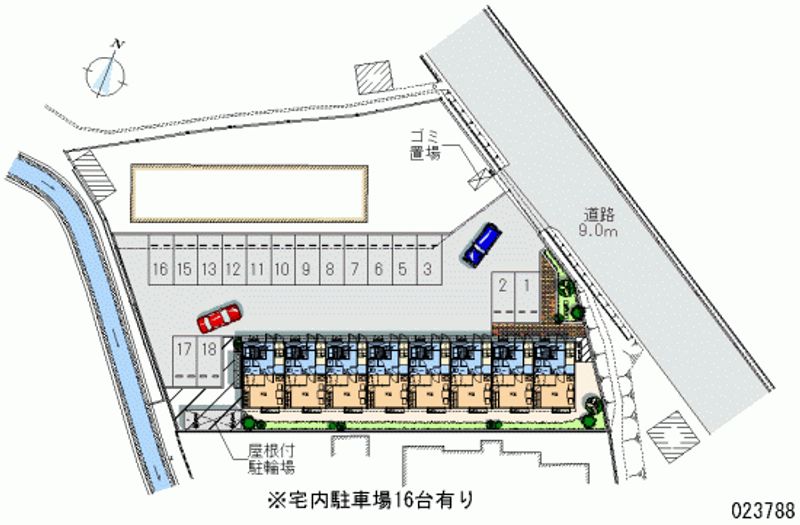 レオパレスダイサンＴＡＭＡＮＯ 月極駐車場