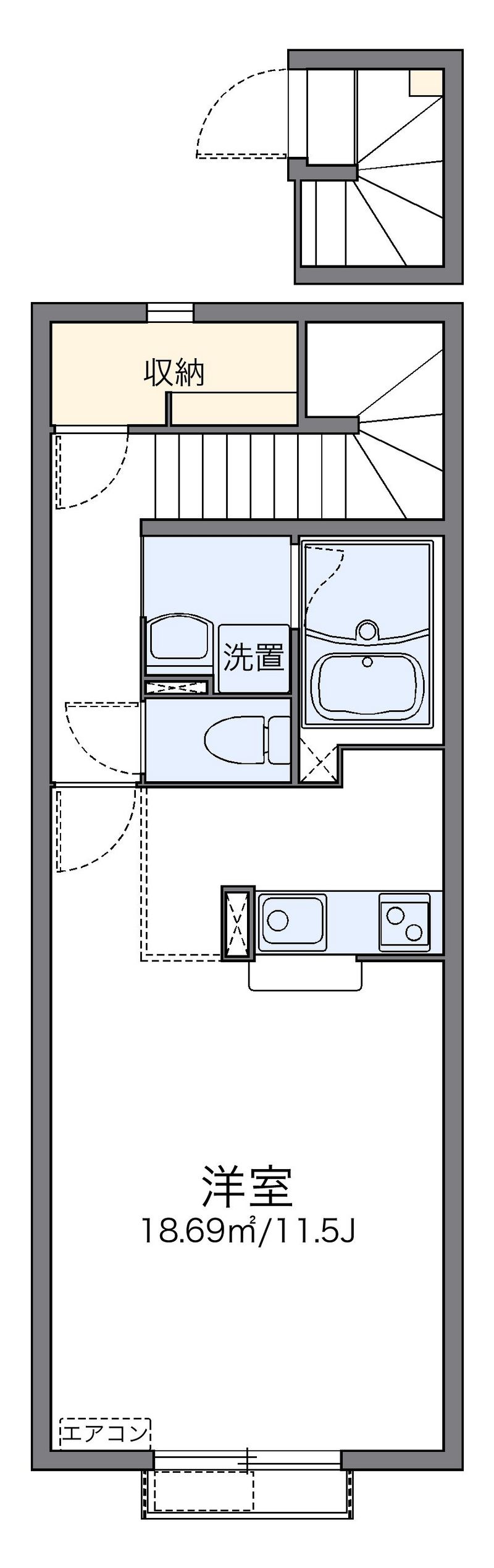 レオネクストウィステリア関町 間取図