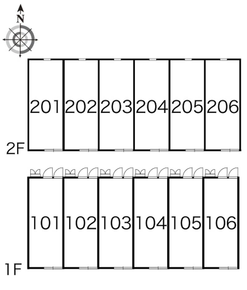 レオパレスＮａｍｉｙａｎａｇｉ 間取り配置図