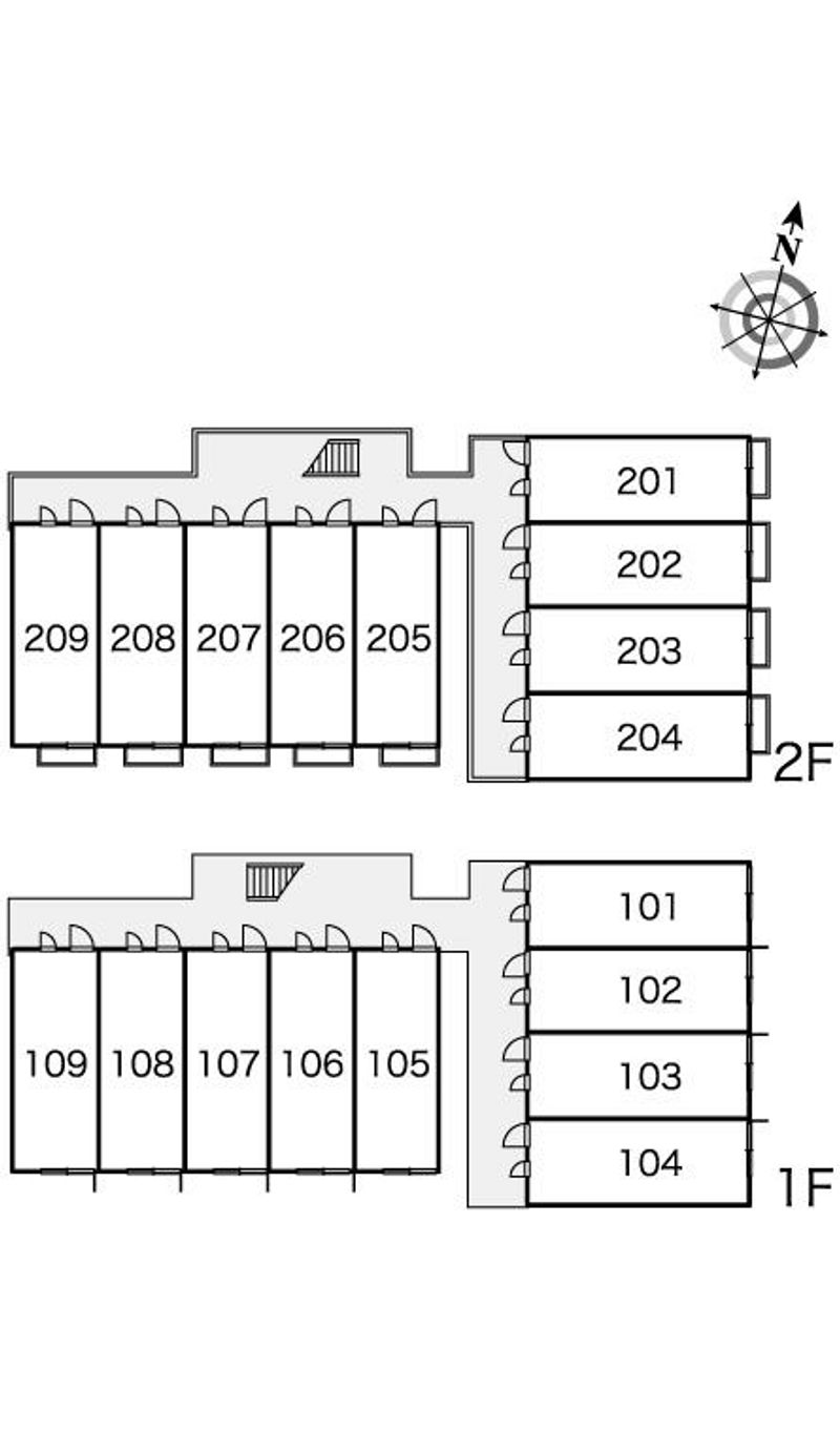 レオパレス香蘭 間取り配置図