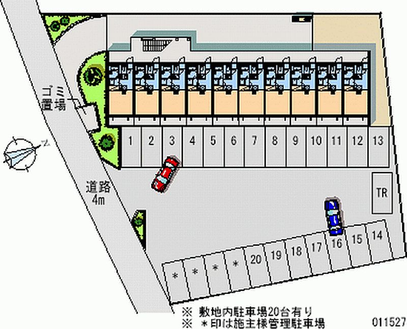 レオパレスマツナミ 月極駐車場