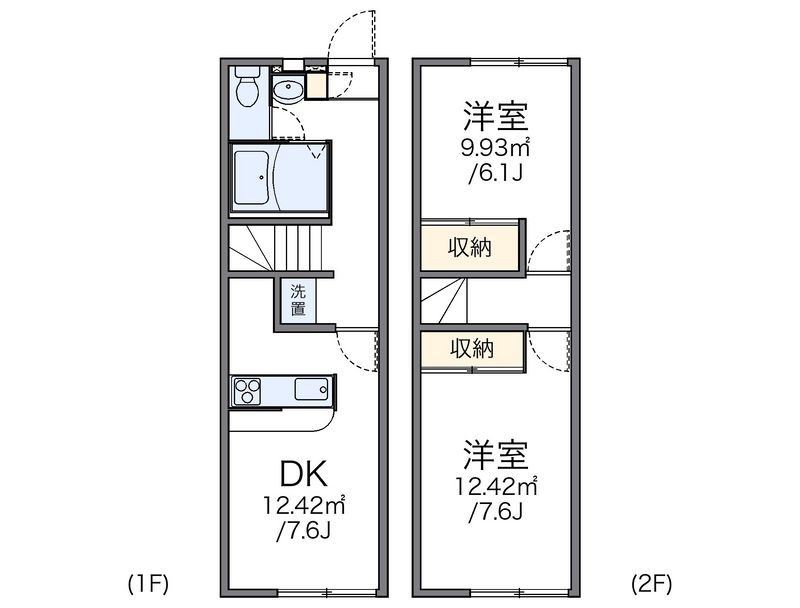 レオパレスフダザ 間取図