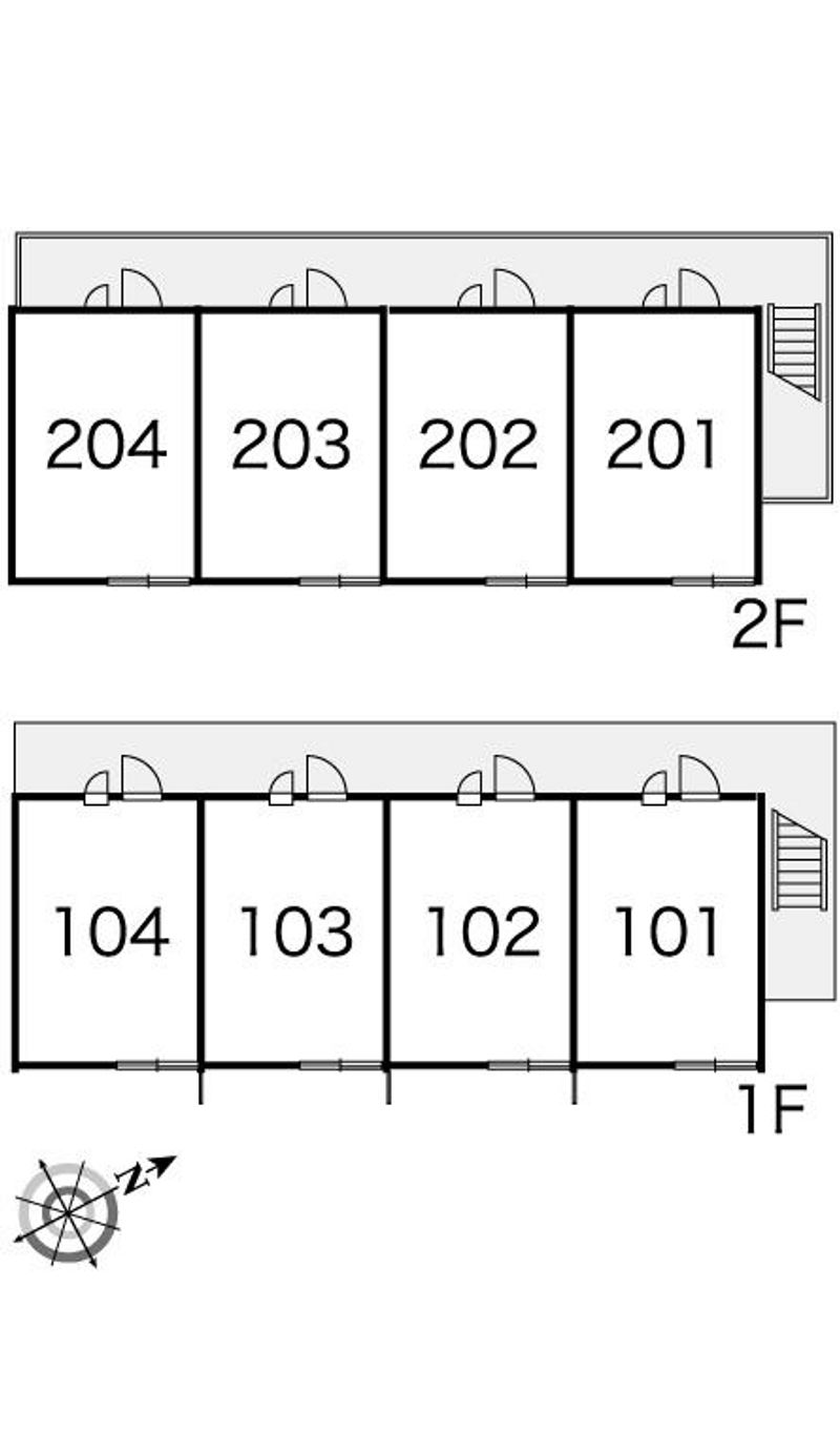 レオパレスエクレールⅡ 間取配置図