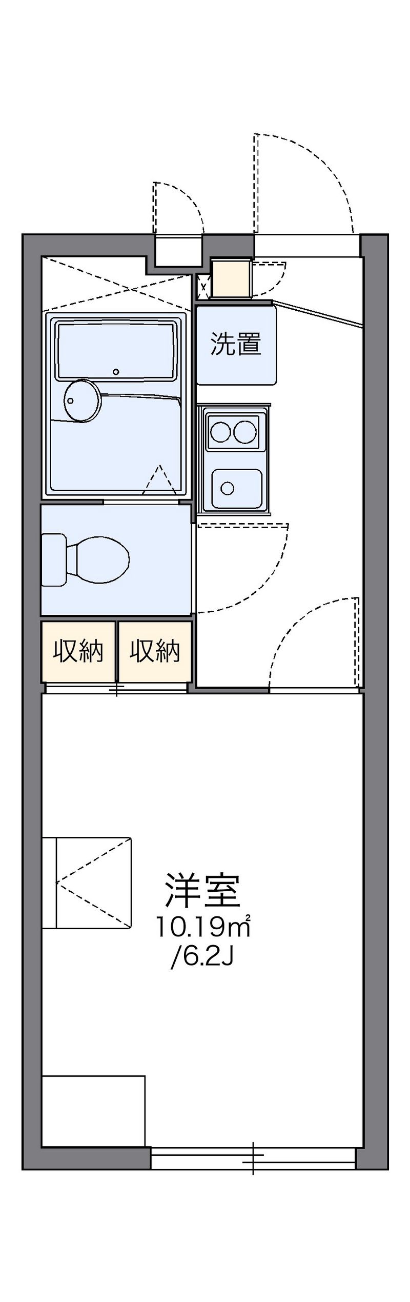 レオパレスミレア千里 間取図