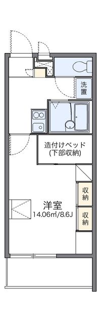 レオパレス山中 間取り図