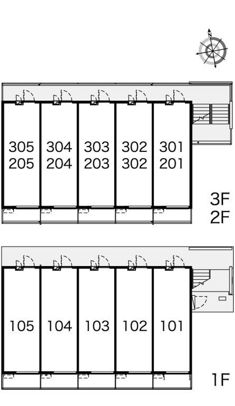 レオパレスティーケー７ 間取り配置図