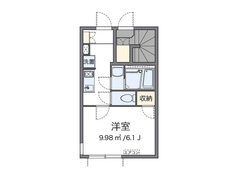 クレイノＨＡＮＡＢＩ 間取図