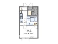 クレイノＨＡＮＡＢＩ 間取り図