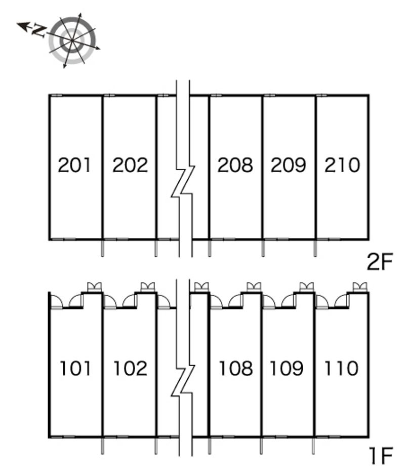 レオパレスノールボワ 間取配置図
