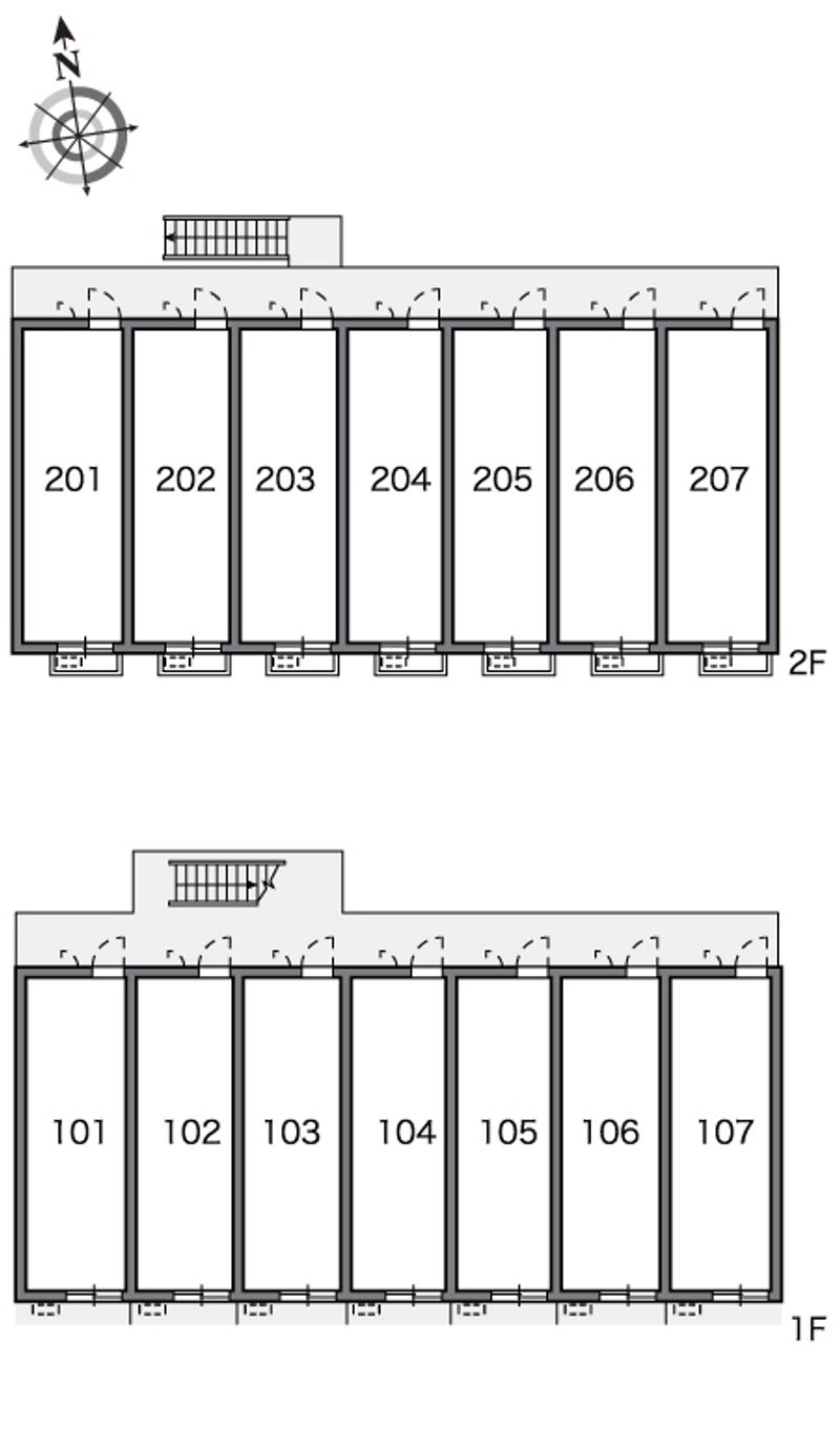 レオパレスソルヴェーグ 間取配置図