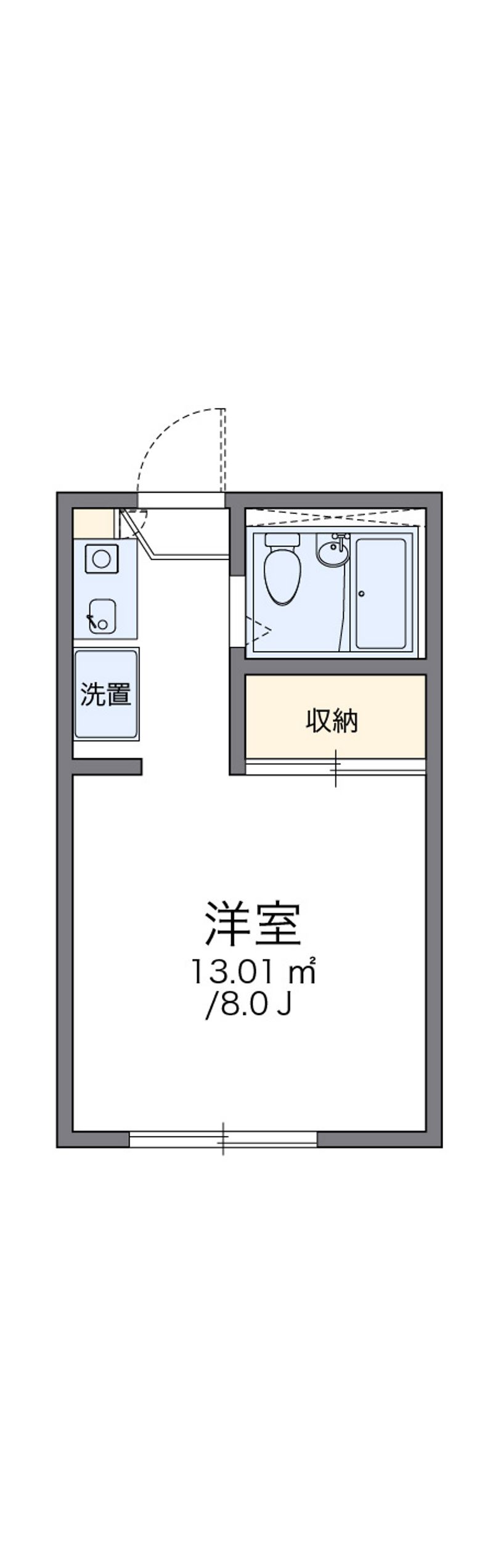 レオパレス中曽根Ⅰ 間取図