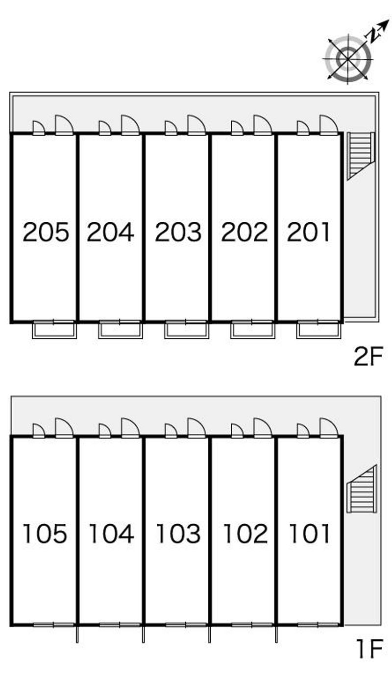 レオパレスドエル三条 間取り配置図