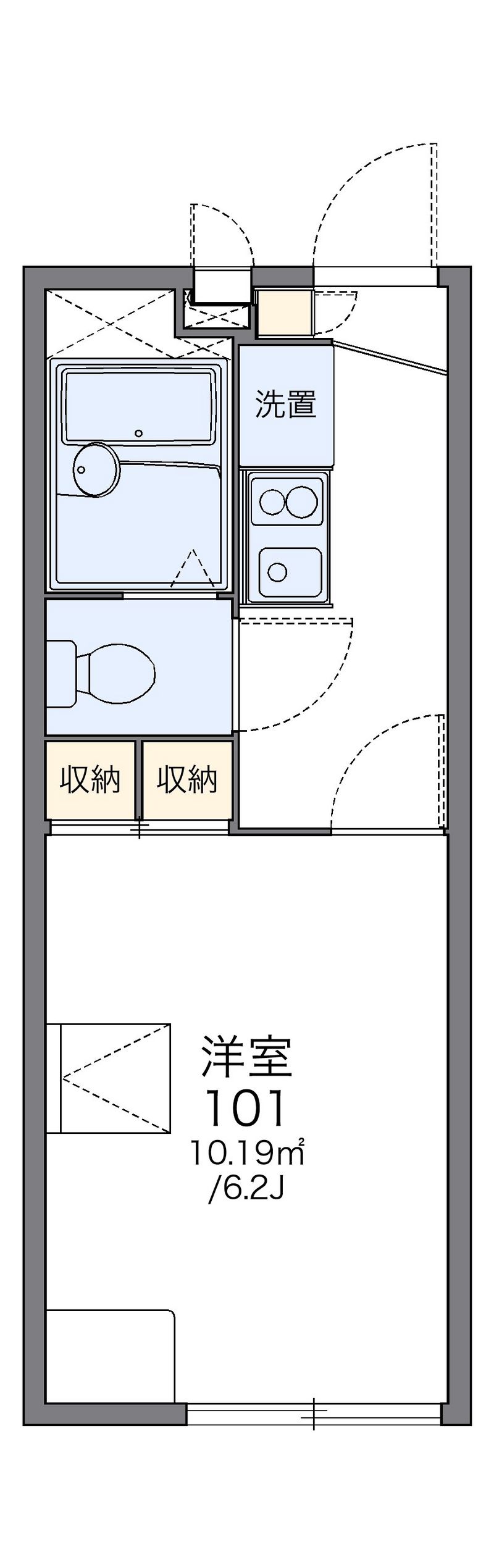 レオパレスグランドゥールＡ 間取図
