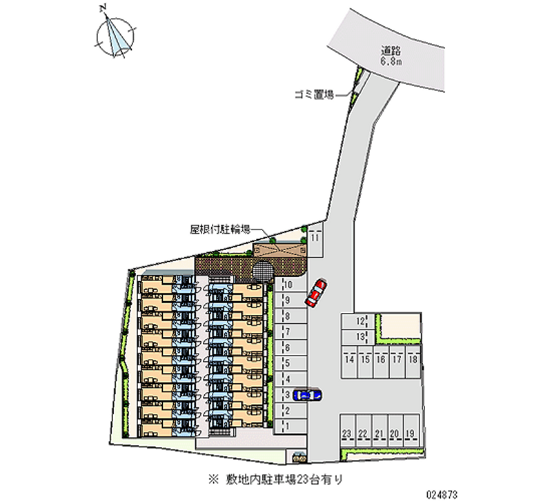 24873 Monthly parking lot