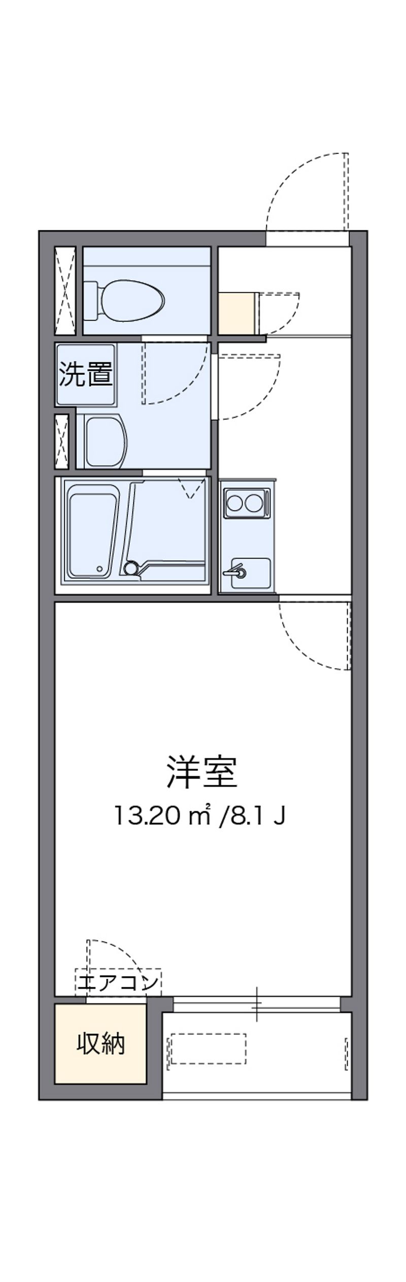 レオネクストヴィラージュ碧水Ⅱ 間取図