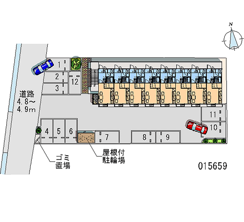 レオパレスセジュール 月極駐車場