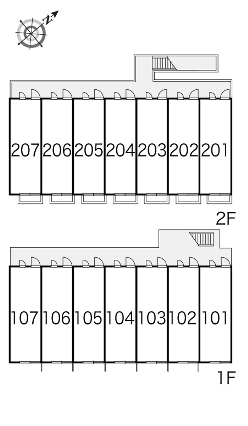 レオパレスアンヘル 間取配置図