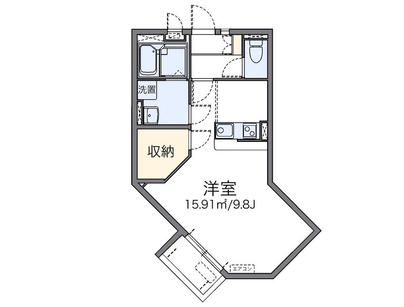 レオネクストくりの木 間取図