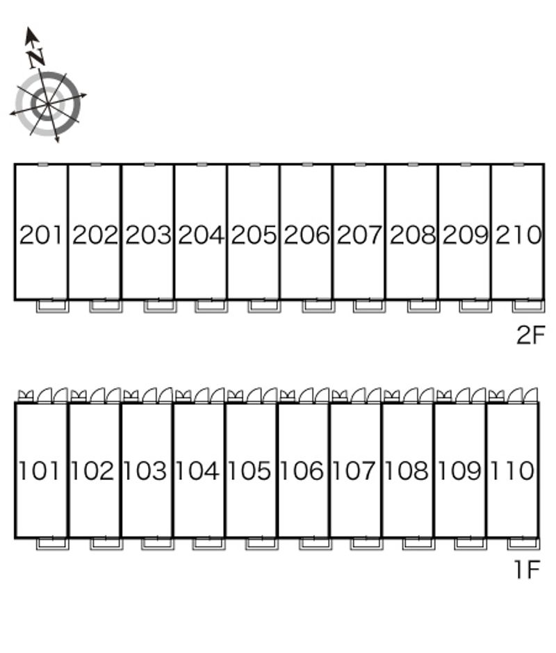 レオパレスＦＥＬＩＣＥ 間取配置図