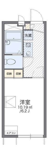 レオパレスグリーンライト 間取り図