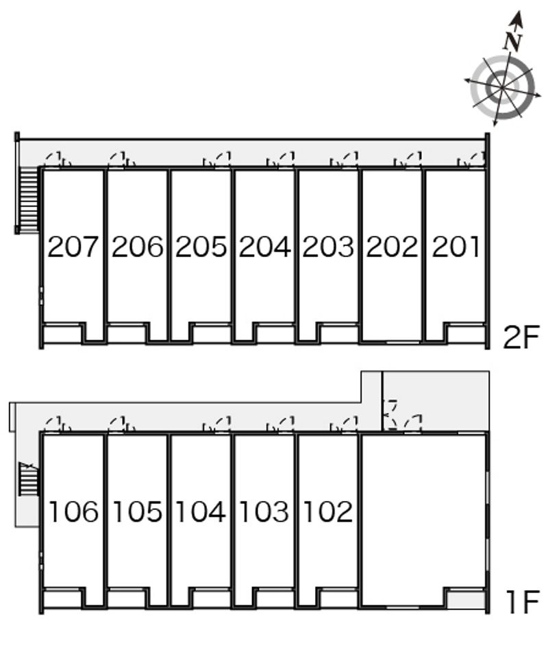 クレイノすずらん 間取り配置図