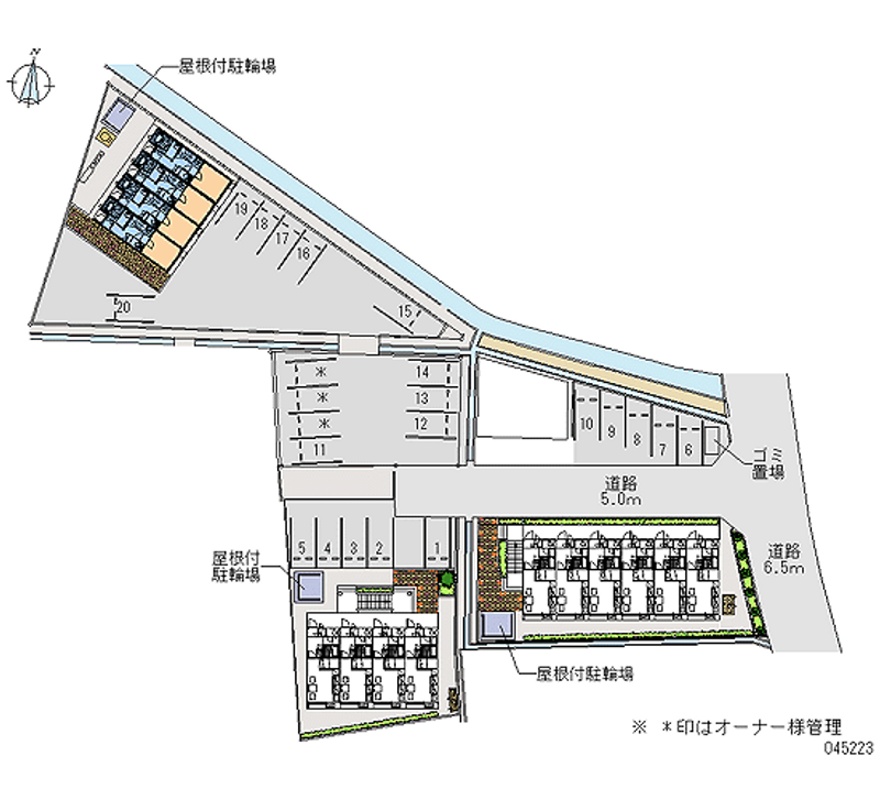 45223 Monthly parking lot