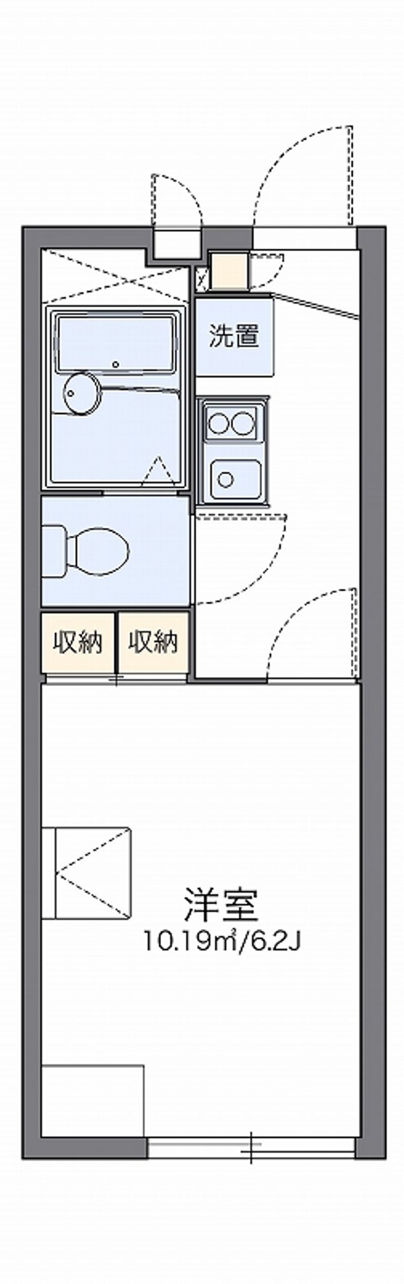 レオパレスシエナ九品寺Ⅰ 間取図