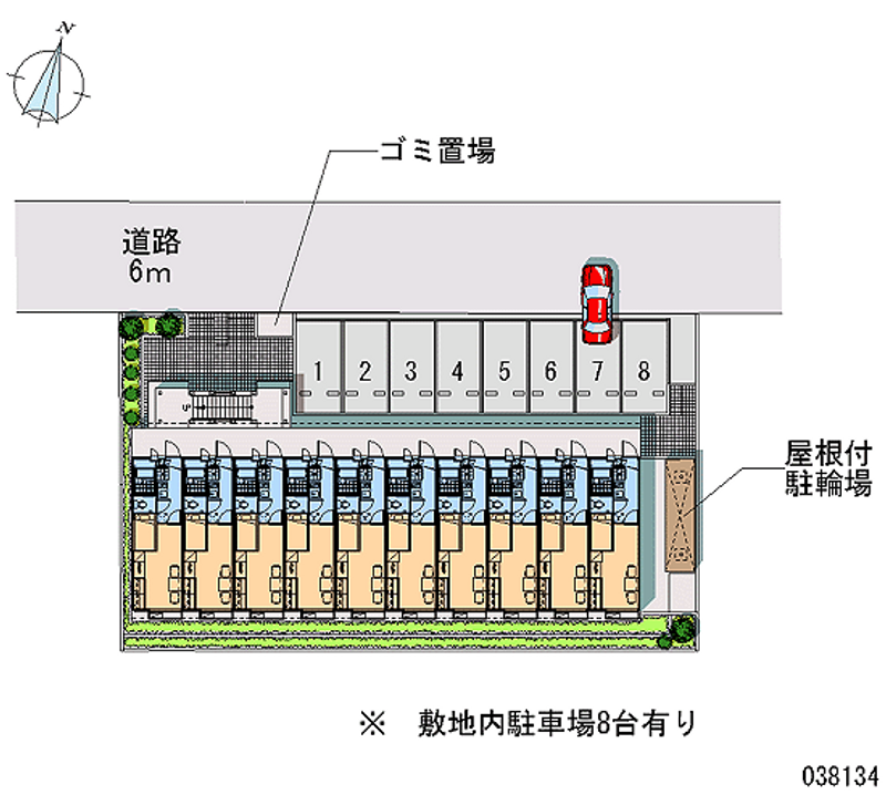 レオパレスシャンブル参番館 月極駐車場