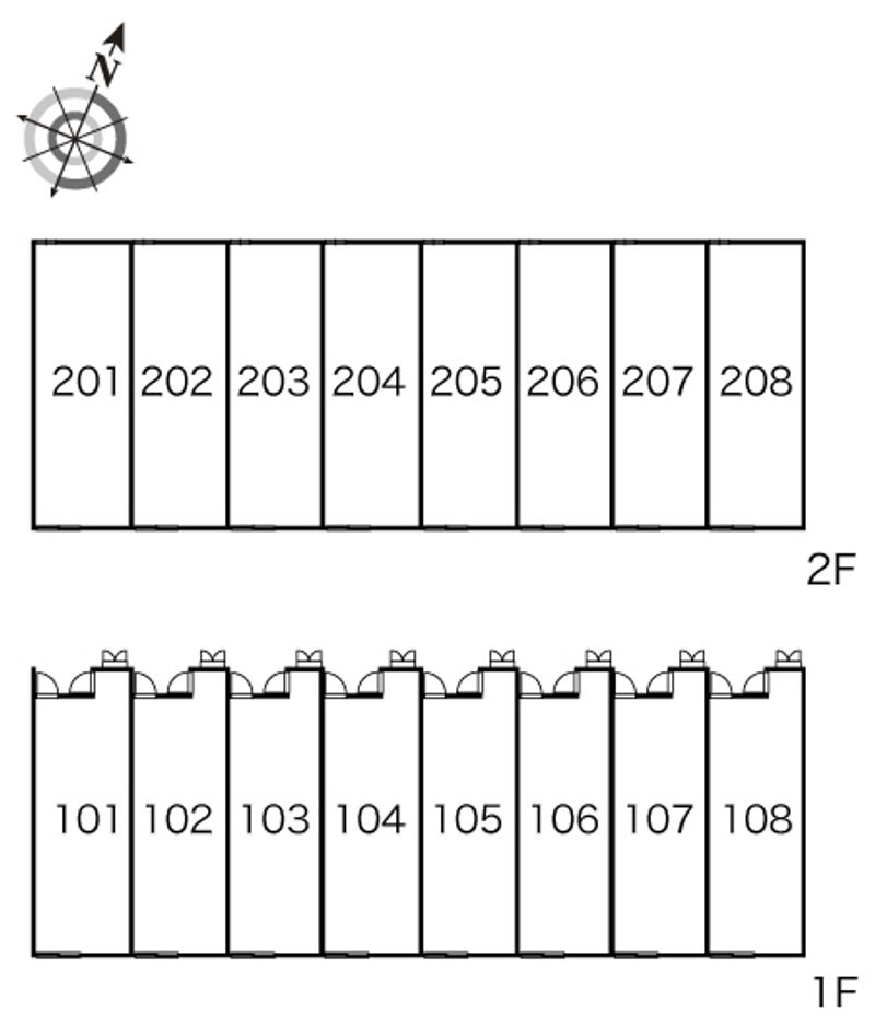 レオパレスｃｕｒｅ 間取配置図