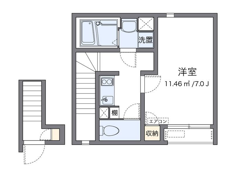 クレイノ中村本町 間取図