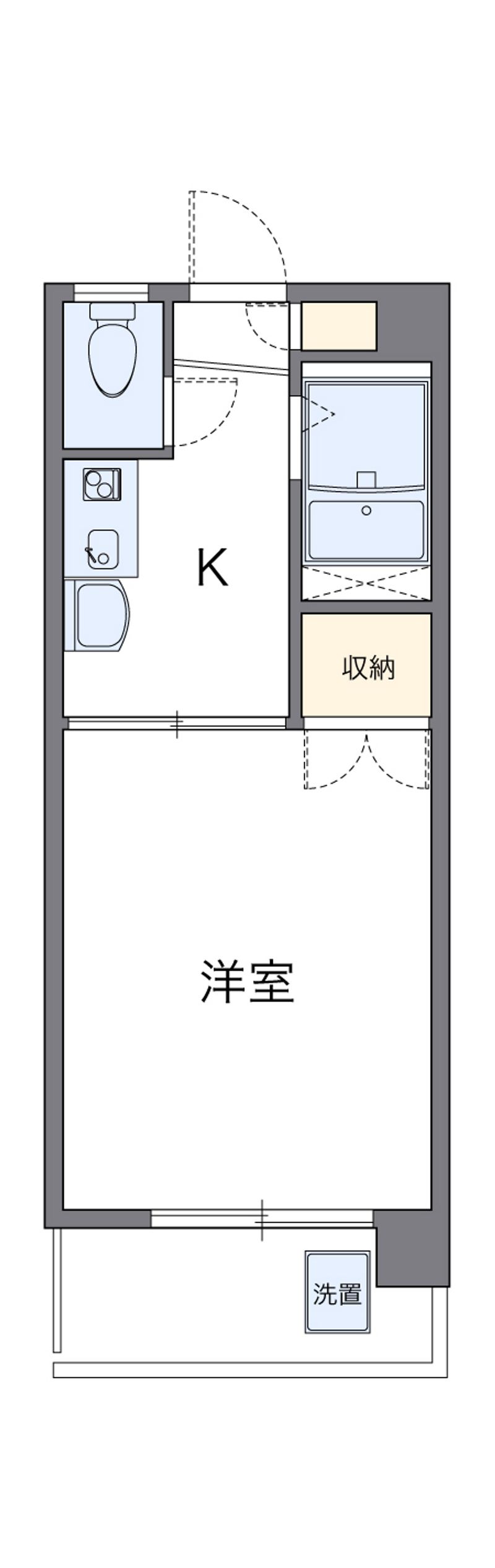 レオパレスエステート千舟 間取図
