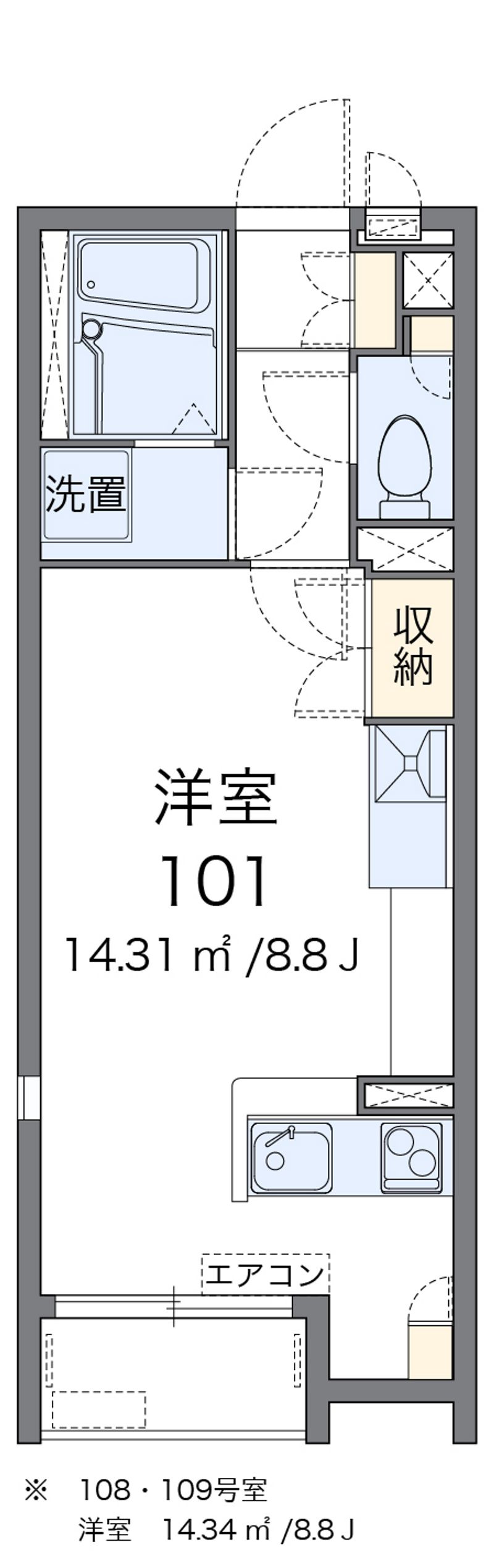レオネクストイディアル　Ｔ 間取図