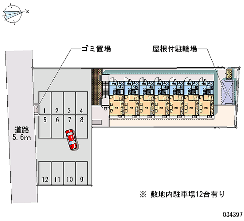 レオパレス松が岬 月極駐車場