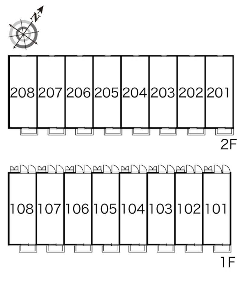 レオパレス大給 間取り配置図