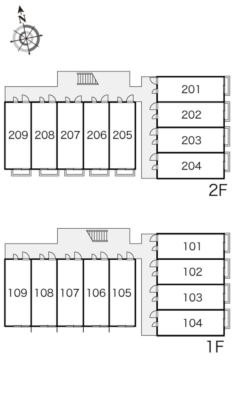 レオパレスシャンテ 間取配置図