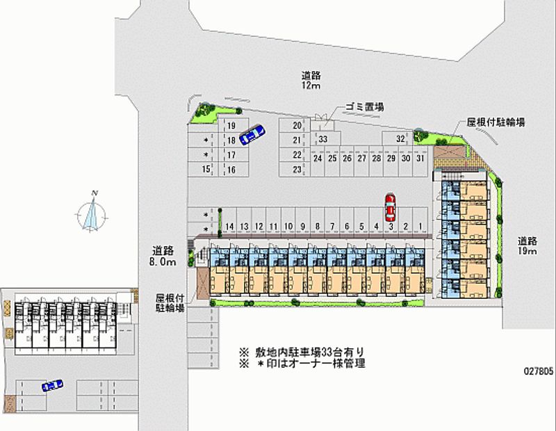 レオパレス新川 月極駐車場