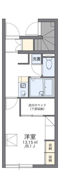 レオパレスピアチェーレ 間取り図