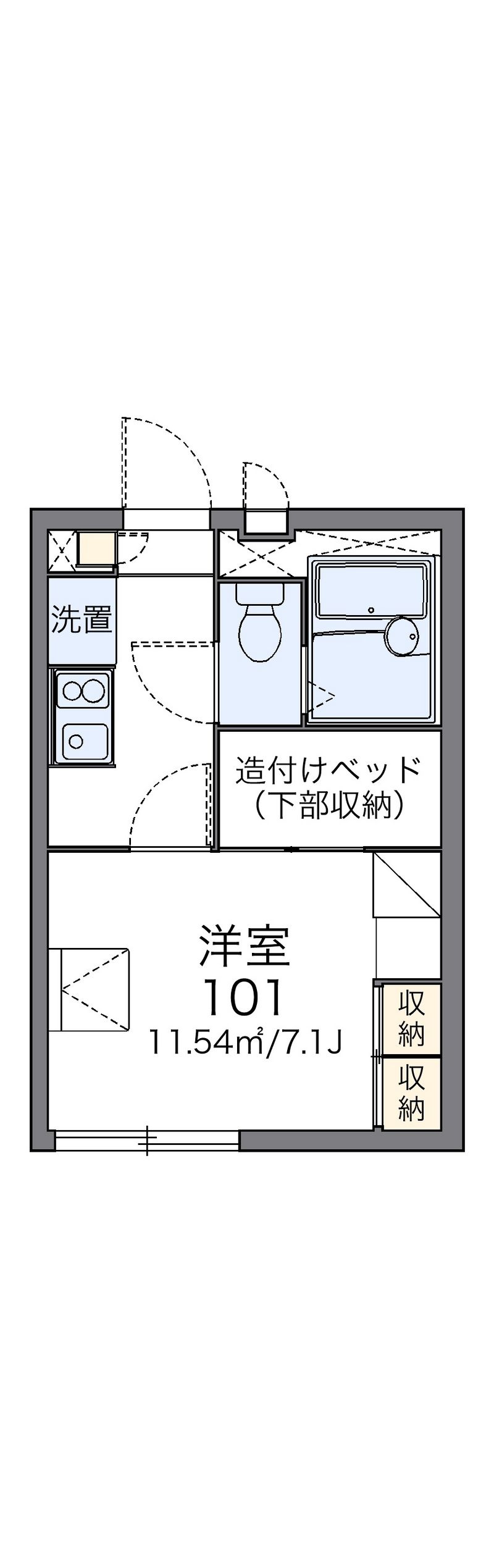 レオパレスジュネス・東大宮 間取図