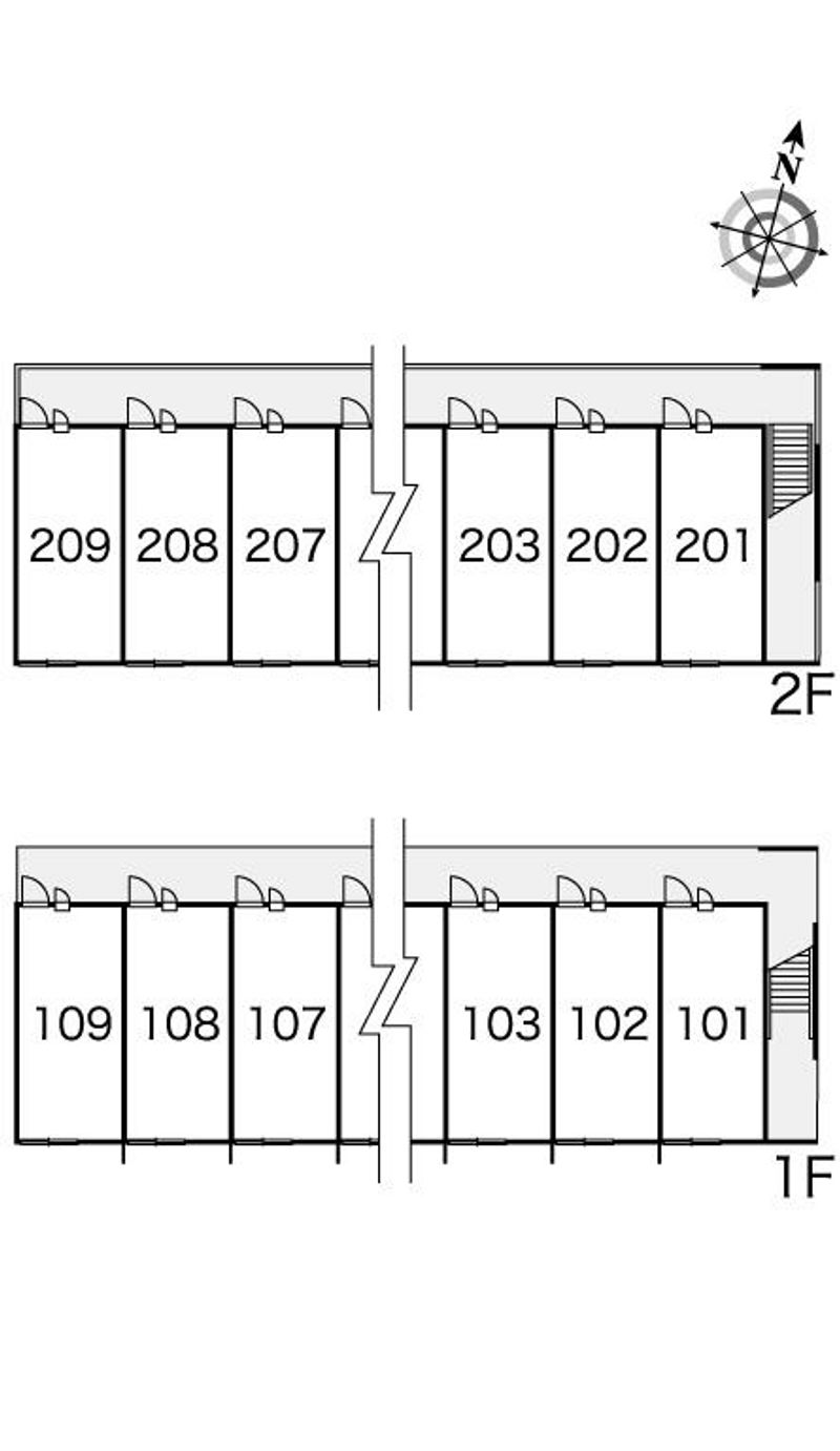 レオパレスまほろばⅢ 間取り配置図